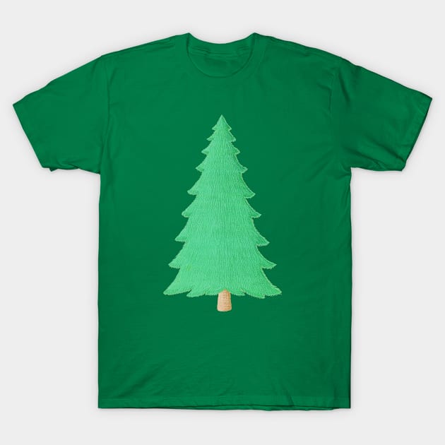 Christmas tree green T-Shirt by PallKris